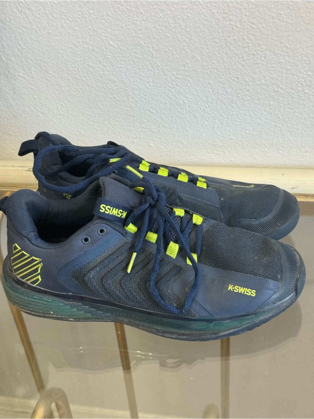K-Swiss Kids Navy with Neon Yellow Accent Sneakers